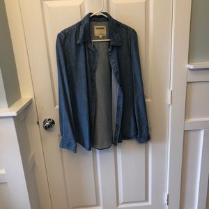 L’Agence Button Down Denim Shirt NWT L